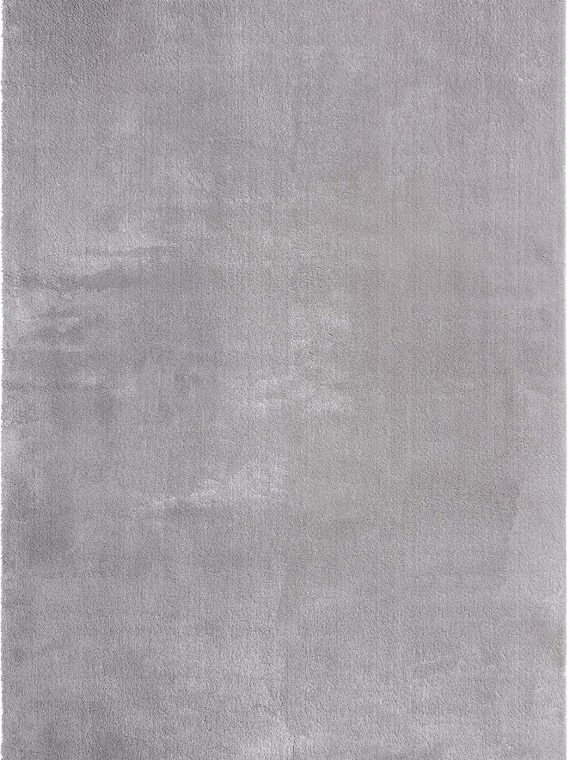 Relax Modern Fluffy Short Pile Rug, Non-Slip Underside, Washable up to 30 Degrees, Super Soft, Fur Look, Grey, 160 x 230 cm